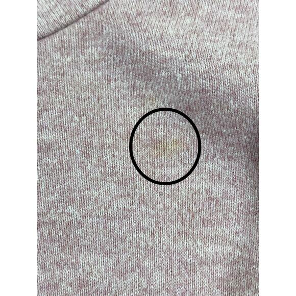 Nordstrom‎ Womens Knit Zip Up Jacket Size XL Heathered Pink READ - Picture 12 of 12